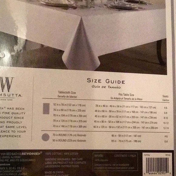 Stain resistant table cloth - Picture 5 of 5